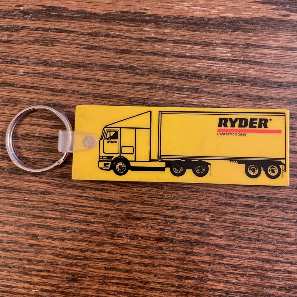 Vintage Ryder Truck Key Ring Keychain Yellow Ryder Truck Long Island, New York